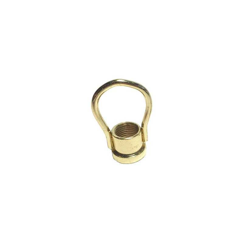 Chrome ring with thread for hanging