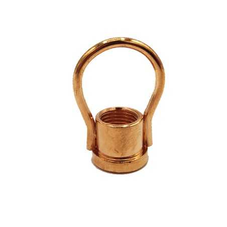 Chrome ring with thread for hanging
