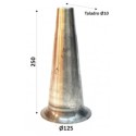 Bell made of aluminum, 250mm high x 125mm in diameter