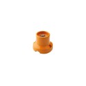 Porcelain straight socket lamp for walls and ceilings E27