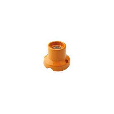 Porcelain straight socket lamp for walls and ceilings E27