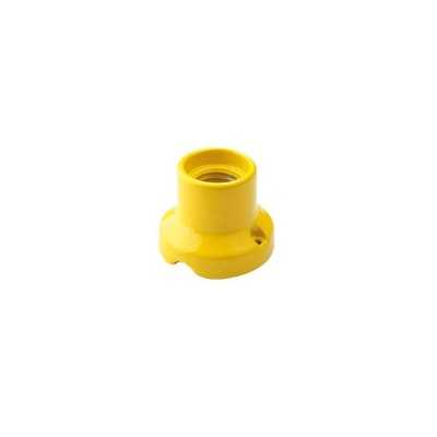 Porcelain straight socket lamp for walls and ceilings E27
