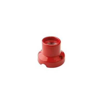 Porcelain straight socket lamp for walls and ceilings E27