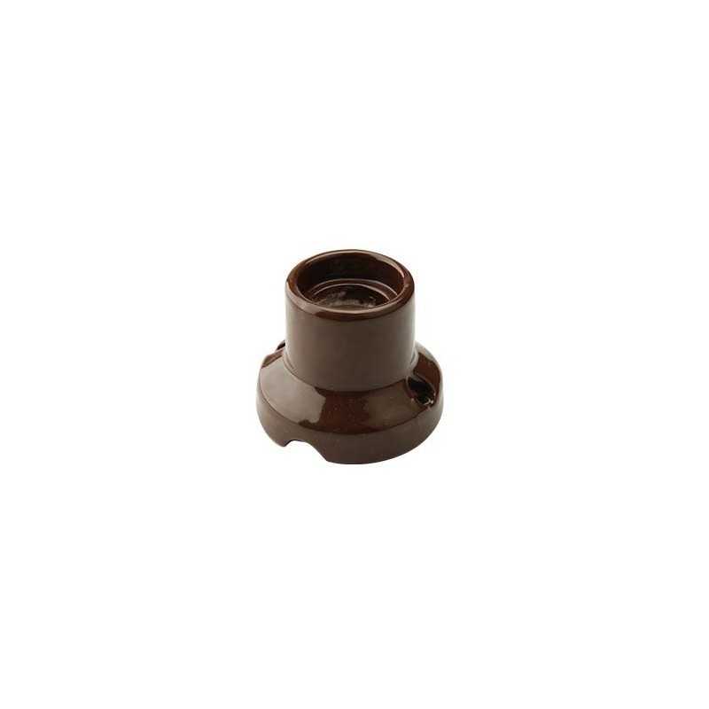 Porcelain straight socket lamp for walls and ceilings E27