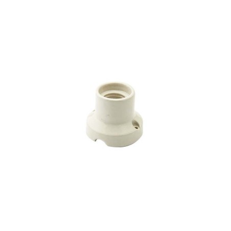 Porcelain straight socket lamp for walls and ceilings E27