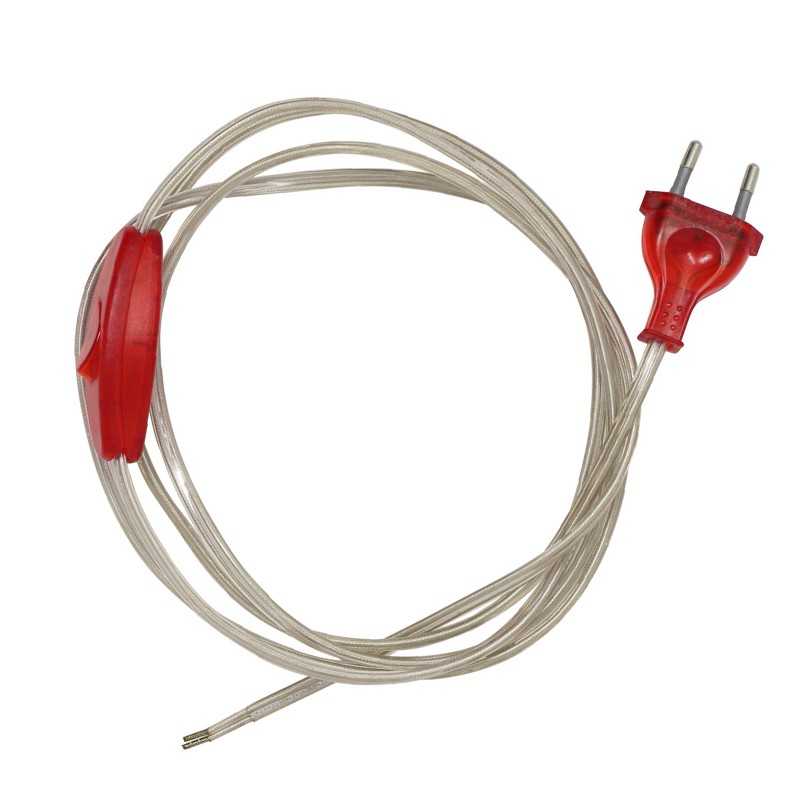 Plastic connection 170cm switch and multicolor plug