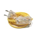 Textile connection kit with switch and plug 2 m | LIGHTING DIY