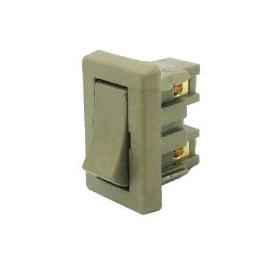 Recessed white switch 27mm x 17mm