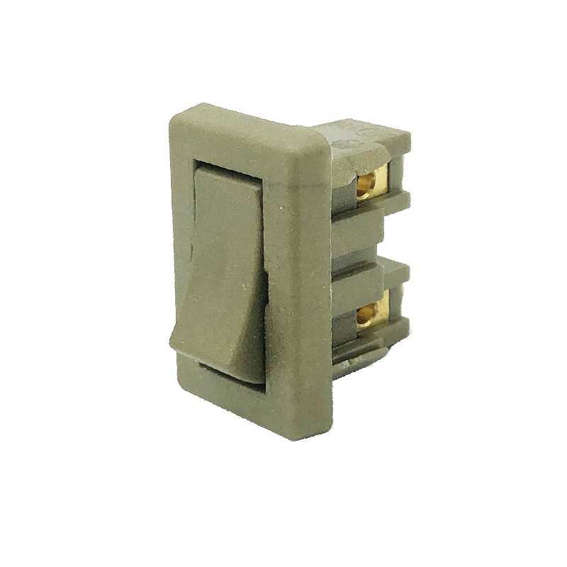 Recessed white switch 27mm x 17mm