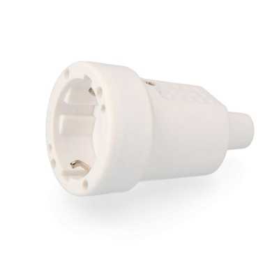 Rubber female base in color for interior or exterior use