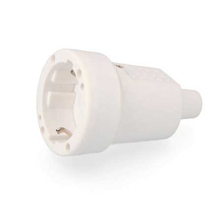 Rubber female base in color for interior or exterior use