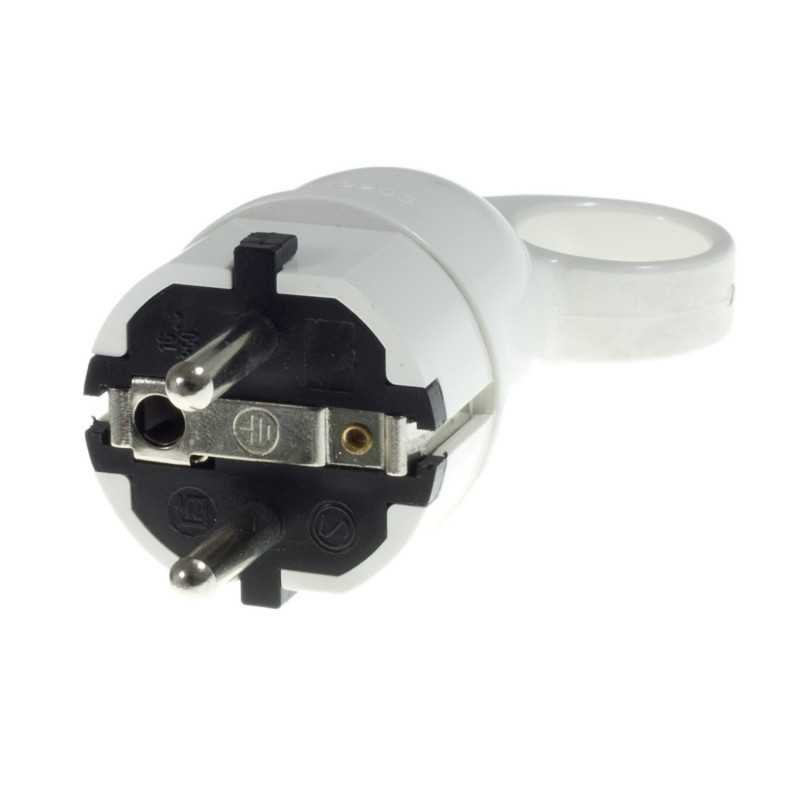 Rubber Schuko type plug 10/16A color