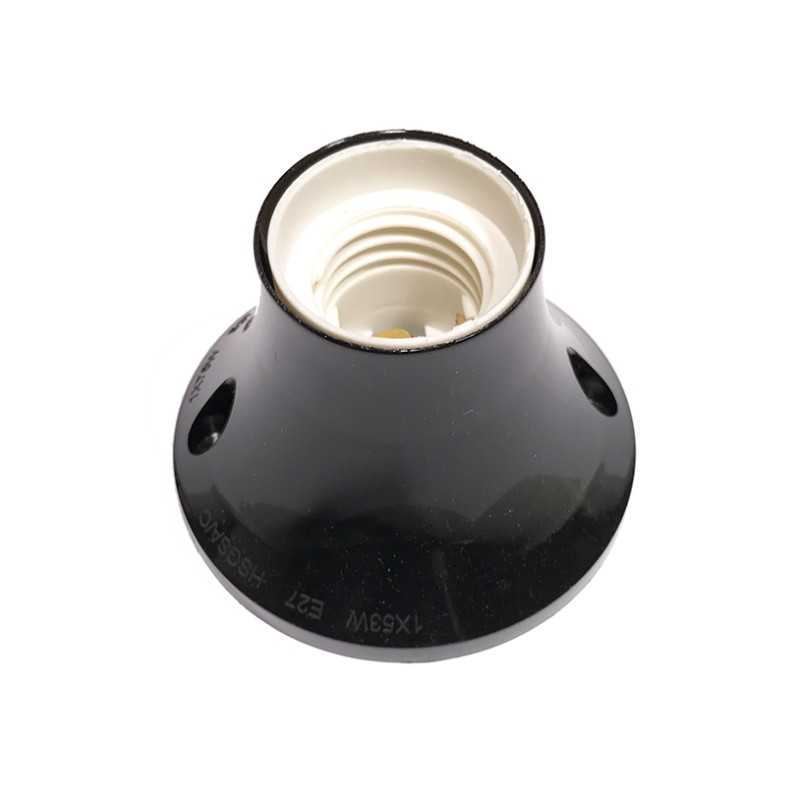 Simple straight socket wall lamp