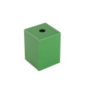 Square decorative metal cover for E27 socket