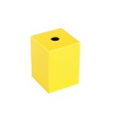 Square decorative metal cover for E27 socket