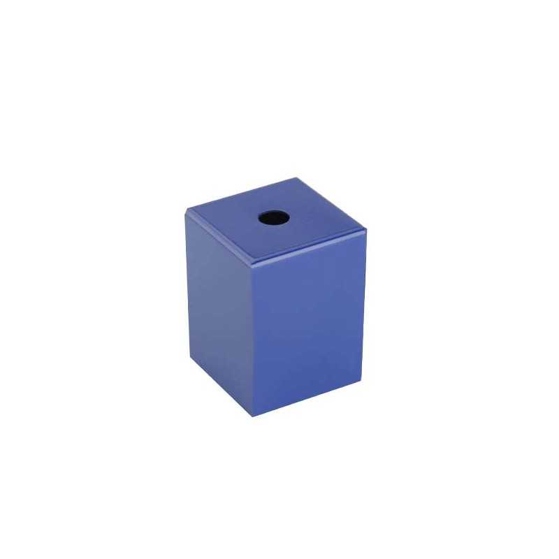 Square decorative metal cover for E27 socket