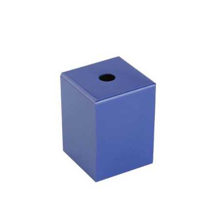 Square decorative metal cover for E27 socket