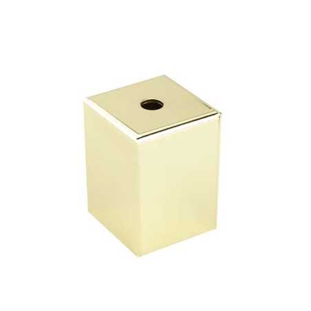 Square decorative metal cover for E27 socket