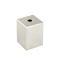 Square decorative metal cover for E27 socket