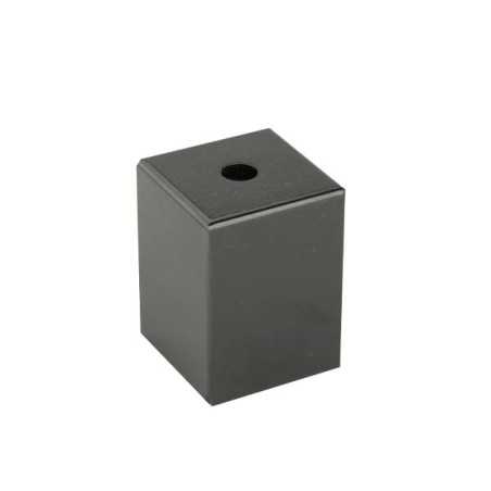 Square decorative metal cover for E27 socket