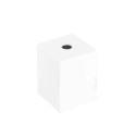 Square decorative metal cover for E27 socket