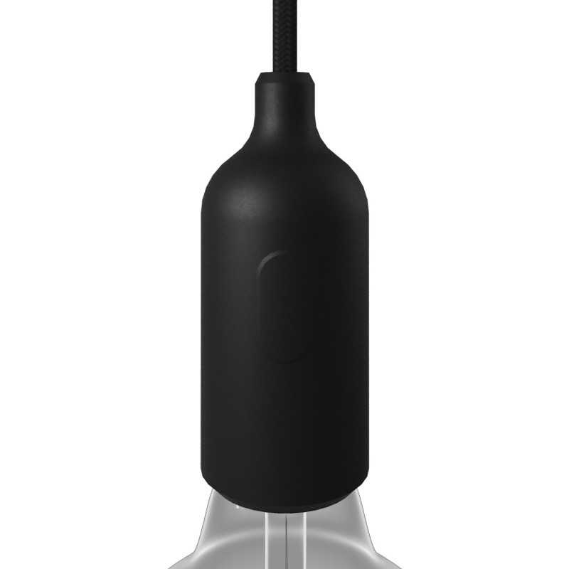 Decorative silicone lamp holder with switch