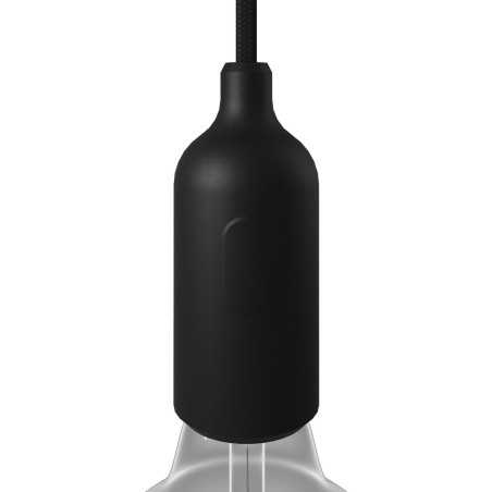 Decorative silicone lamp holder with switch