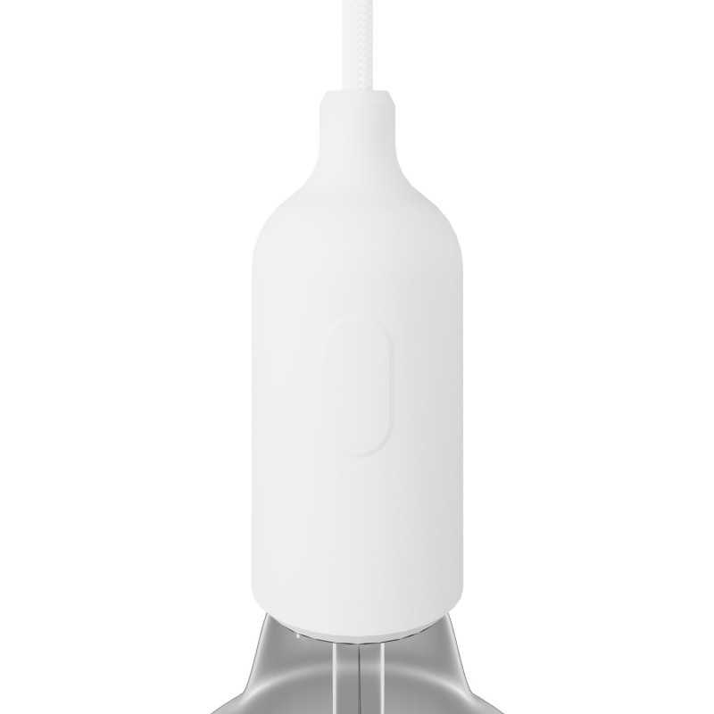 Decorative silicone lamp holder with switch