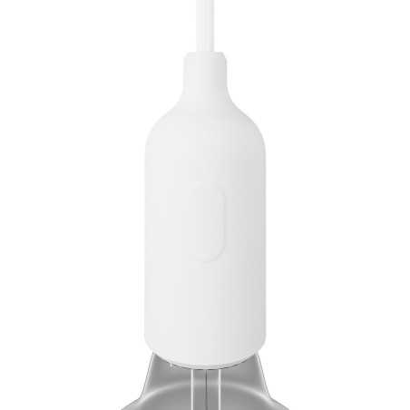 Decorative silicone lamp holder with switch