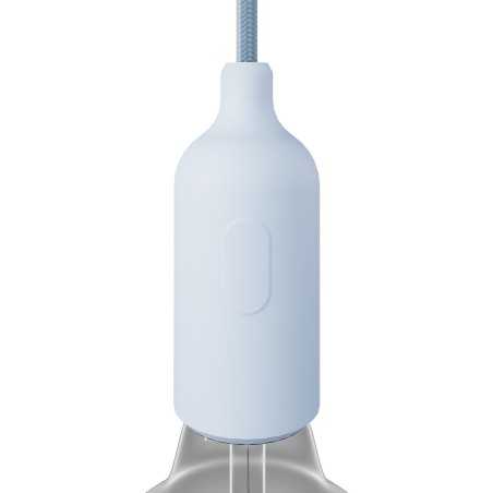 Decorative silicone lamp holder with switch