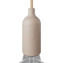 Decorative silicone lamp holder with switch