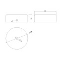Wooden support of 80mm diameter x 30mm height