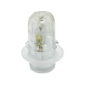 E14 transparent lamp holder with washer