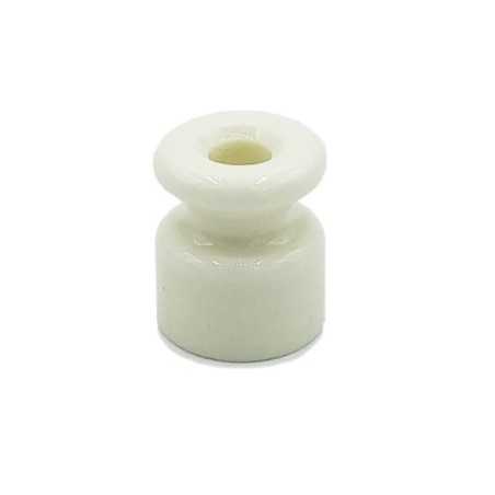Large white porcelain insulator 24mm x 18mm diameter