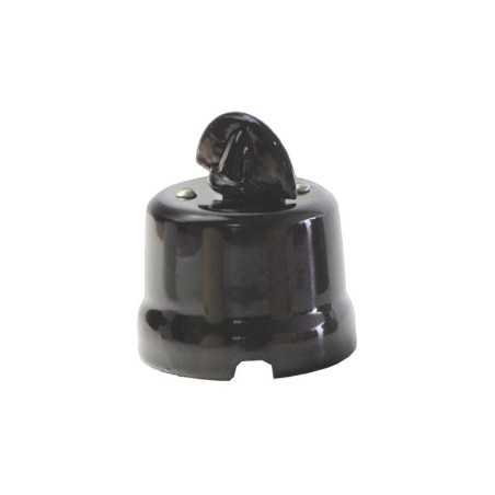 Porcelain toggle switch with red loop