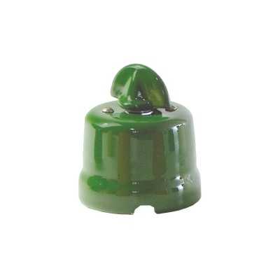 Porcelain toggle switch with red loop