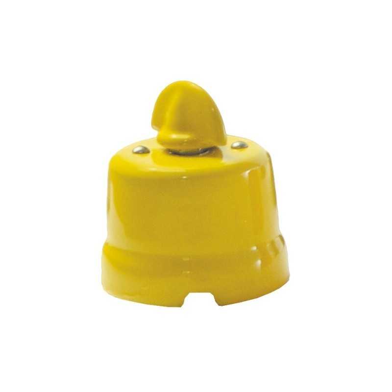Porcelain toggle switch with red loop