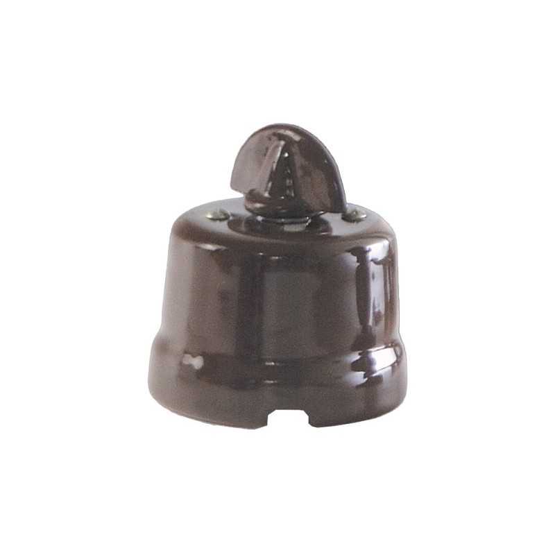 Porcelain toggle switch with red loop