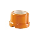 Porcelain socket base in red color