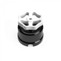 Black porcelain switch with colorful rosette