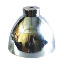 Chrome-plated metal lampshade 145mm high x 120mm diameter