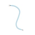 Flexible tube lined with sky blue fabric for making lamps
