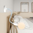 Flexible tube lined with sky blue fabric for making lamps