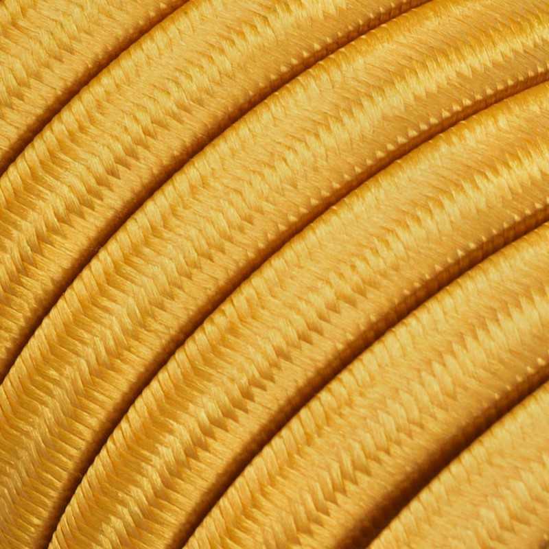 Flat garland outdoor cable in gold color
