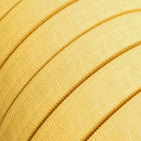 Flat outdoor garland cable in yellow color