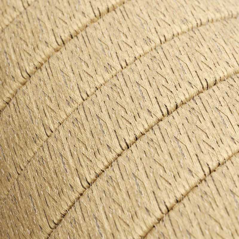 Flat outdoor garland in jute color