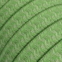 Flat garland outdoor cable in green pixel color