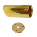 Brass tube 135mm high x 60mm mitered with lid