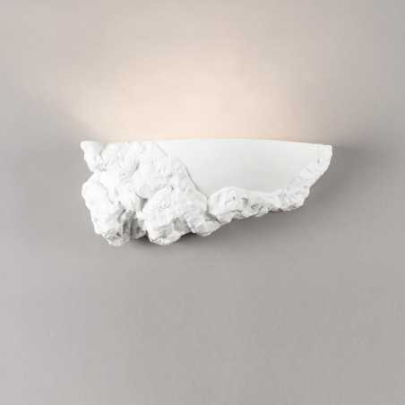 Wall lamp engraved plaster 360mm x 135mm x 135mm