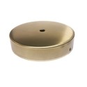 Brass-plated support, 120mm diameter x 26mm and one outlet